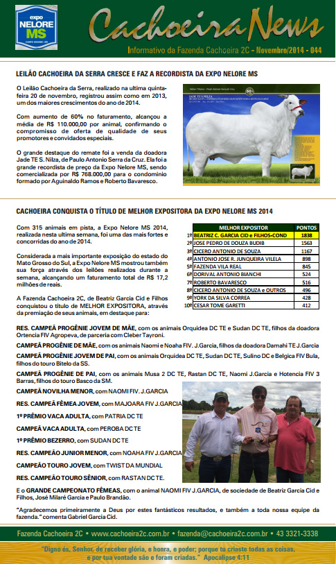 cachoeira news