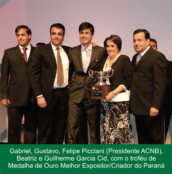 NELORE FEST 2011: CACHOEIRA É MEDALHA DE OURO EXPOSITOR e CRIADOR PARANÁ 2011