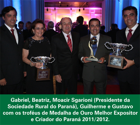 NELORE FEST 2012: CACHOEIRA É TRI-CAMPEÃ CONSECUTIVA MEDALHA DE OURO PARANÁ